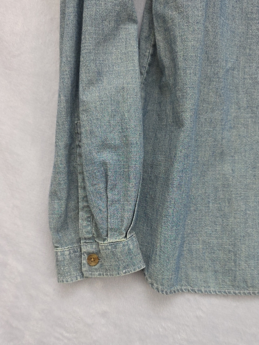Thomas Pink PINK Casual Chambray Denim Popover Shirt Women's Size 14 - Picture 5 of 10